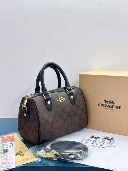 Coac.h Rowan Mini Satchel Speedy In Signature Canvas Crossbody
