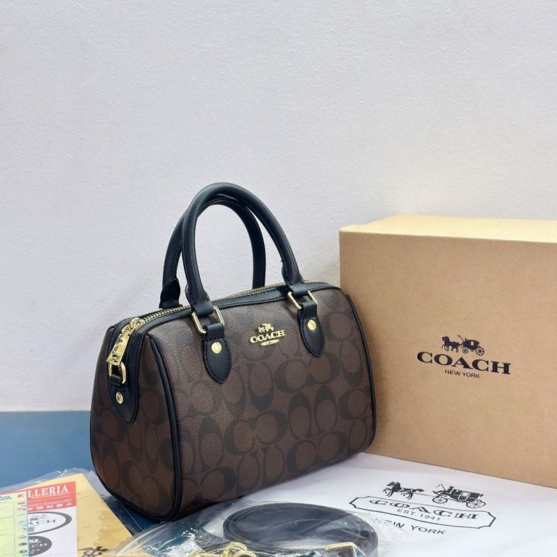 Coac.h Rowan Mini Satchel Speedy In Signature Canvas Crossbody