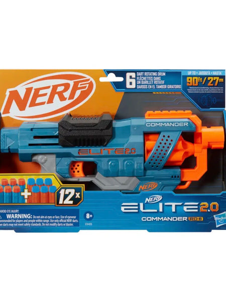 Nerf Hasbro Gaming Nerf Elite 2.0 Commander
RD-6 Dart Blaster Non Toxic (Blue, Orange)