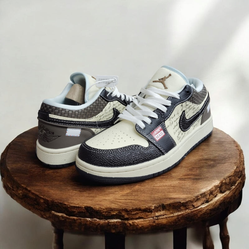 Nik.e Air Jordan 1 Low Print Mail Brown