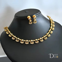 Varnika Gold-Plated Premium Necklace – A Timeless Elegance by Dazle Den