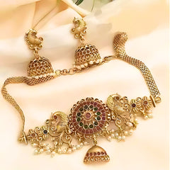 Maharani Charm Gold-Plated Premium Necklace – A Timeless Elegance by Dazle Den