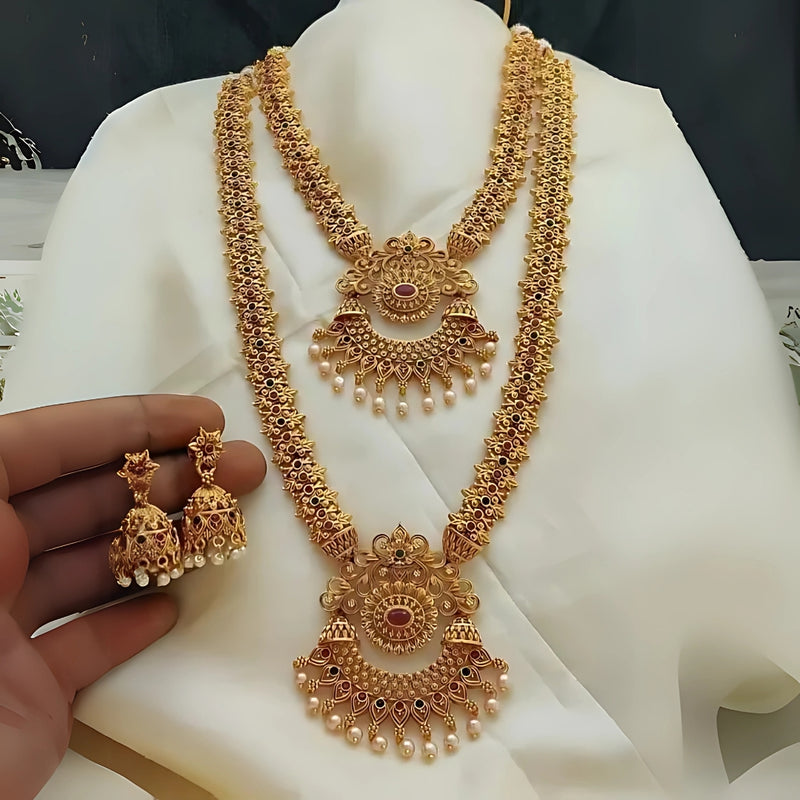 Kanaka Mala Gold-Plated Premium Necklace – A Timeless Elegance by Dazle Den