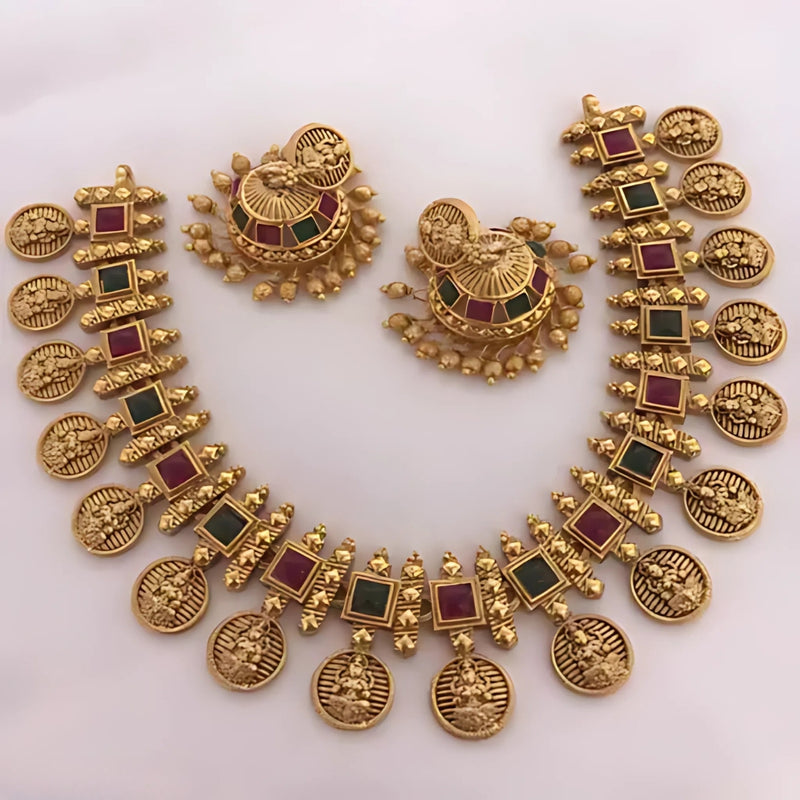 Sitara Royale Gold-Plated Royal Necklace – A Timeless Elegance by Dazle Den