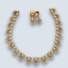 Varnika Gold-Plated Premium Necklace – A Timeless Elegance by Dazle Den