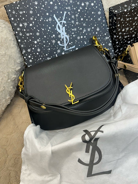 YSL VOLTAIRE LEATHER SHOULDER BAG