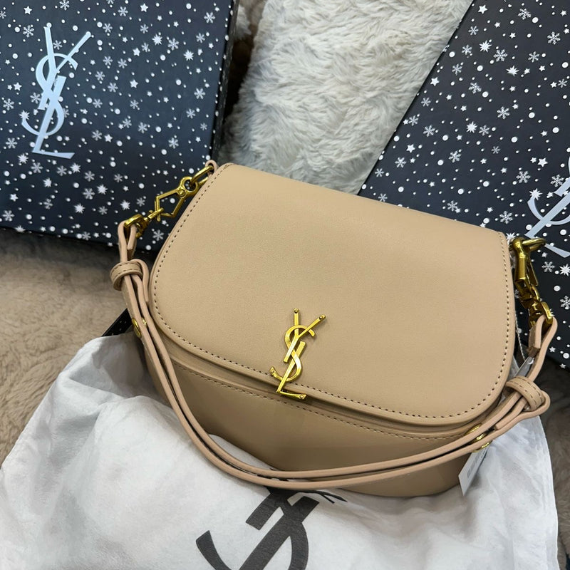 YSL VOLTAIRE LEATHER SHOULDER BAG