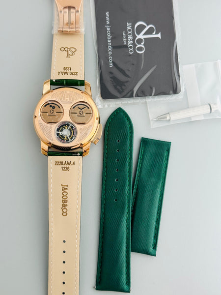 Jacob & Co. Casino Tourbillon Rose Gold
Green Edition