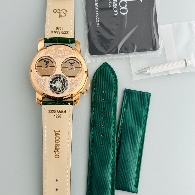 Jacob & Co. Casino Tourbillon Rose Gold
Green Edition