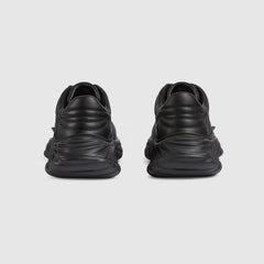 Men's Gucc.i Ripple sneaker in black leather