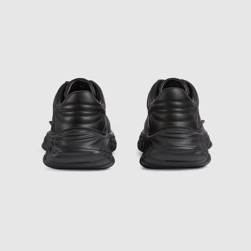 Men's Gucc.i Ripple sneaker in black leather