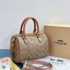 Coac.h Rowan Mini Satchel Speedy In Signature Canvas Crossbody