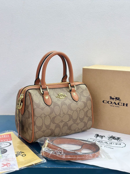 Coac.h Rowan Mini Satchel Speedy In Signature Canvas Crossbody