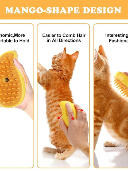 Steaming Pet Hairbrush