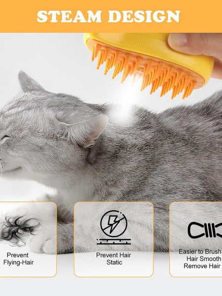 Steaming Pet Hairbrush