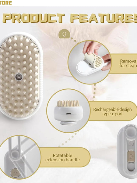 Steam Brush for Dog/Cat
