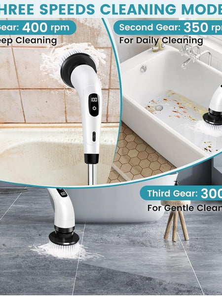 Electric Spin Scrubber – Effortless Deep Cleaning