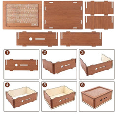 Wooden Money Saving Box (₹100,000 INR Capacity)