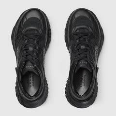 Men's Gucc.i Ripple sneaker in black leather