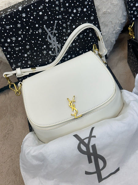 YSL VOLTAIRE LEATHER SHOULDER BAG