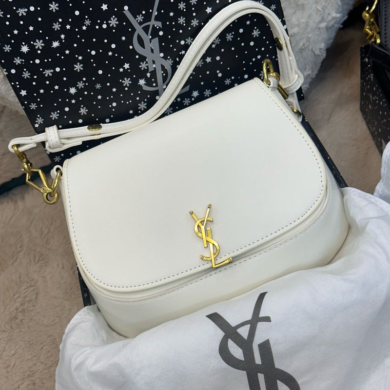 YSL VOLTAIRE LEATHER SHOULDER BAG