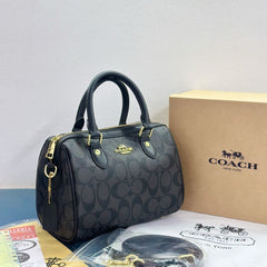 Coac.h Rowan Mini Satchel Speedy In Signature Canvas Crossbody