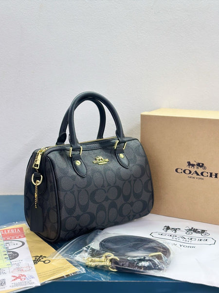 Coac.h Rowan Mini Satchel Speedy In Signature Canvas Crossbody