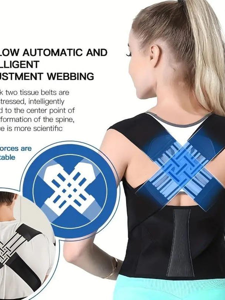 Adjustable Back Posture Corrector/ Slouching Relieve Pain Belt Women Men
