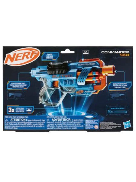 Nerf Hasbro Gaming Nerf Elite 2.0 Commander
RD-6 Dart Blaster Non Toxic (Blue, Orange)