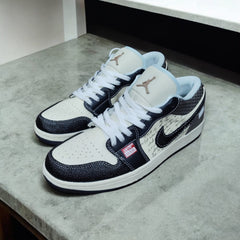 Nik.e Air Jordan 1 Low Print Mail Brown