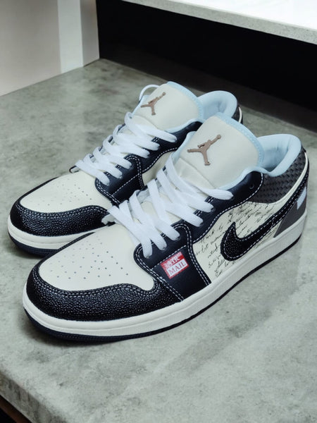 Nik.e Air Jordan 1 Low Print Mail Brown