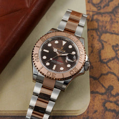 Role.x Yatch Master Chocolate Dial Rose Gold