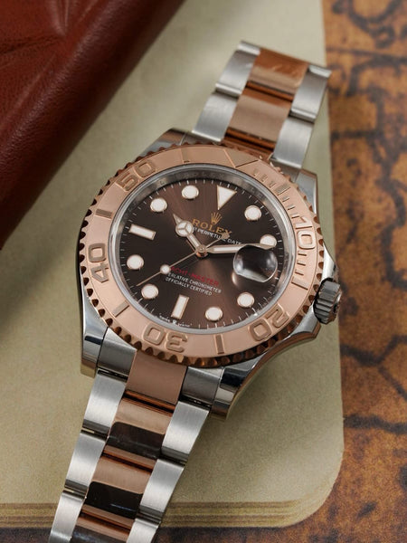 Role.x Yatch Master Chocolate Dial Rose Gold