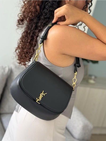 YSL VOLTAIRE LEATHER SHOULDER BAG