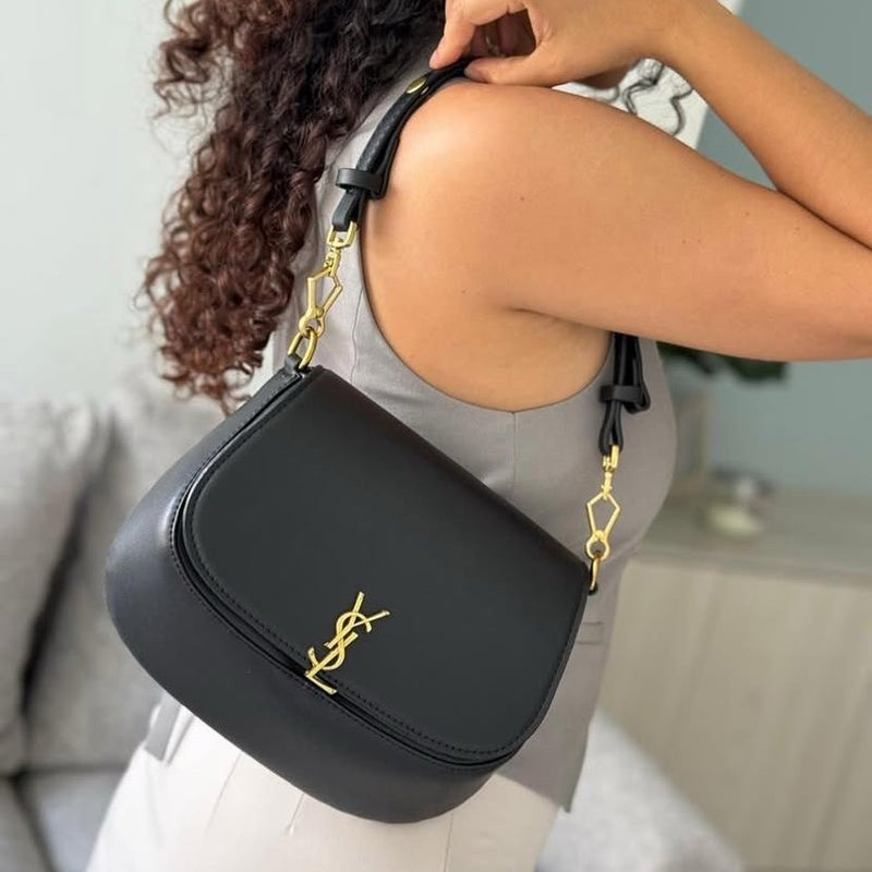 YSL VOLTAIRE LEATHER SHOULDER BAG
