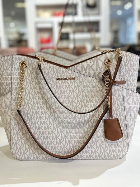 Michae.l Kors Signature Jet Set Large Logo Shoulder Tote Bag