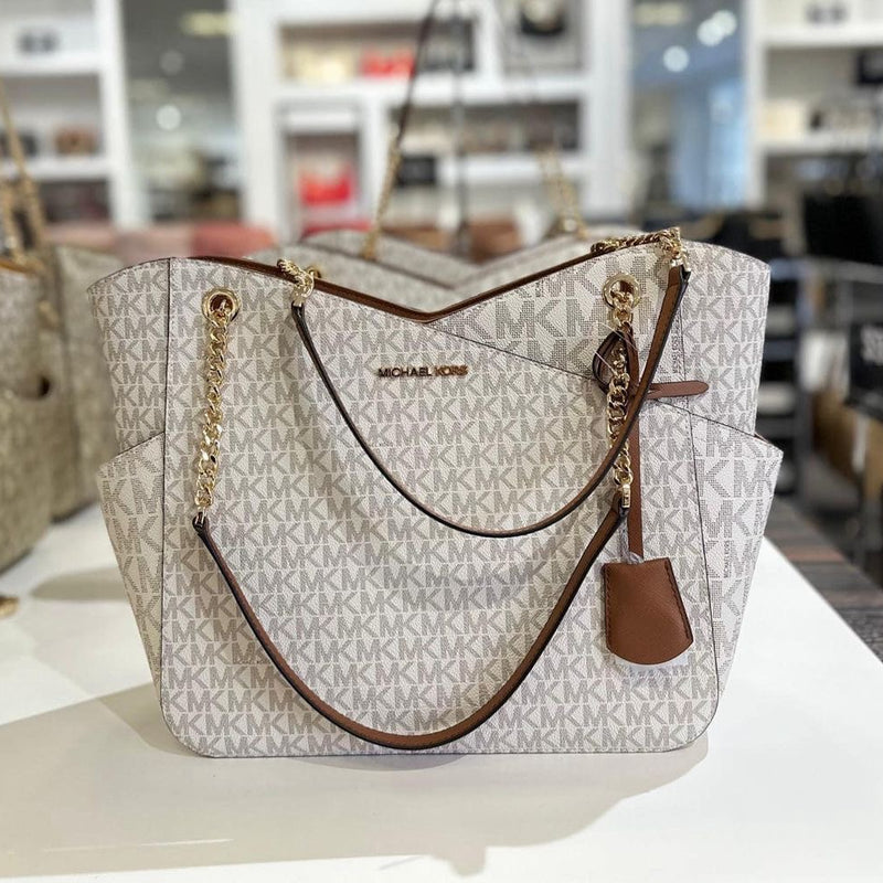 Michae.l Kors Signature Jet Set Large Logo Shoulder Tote Bag