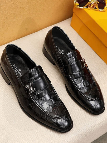 LOUI.S VUITTO.N CALF LEATHER LOAFERS