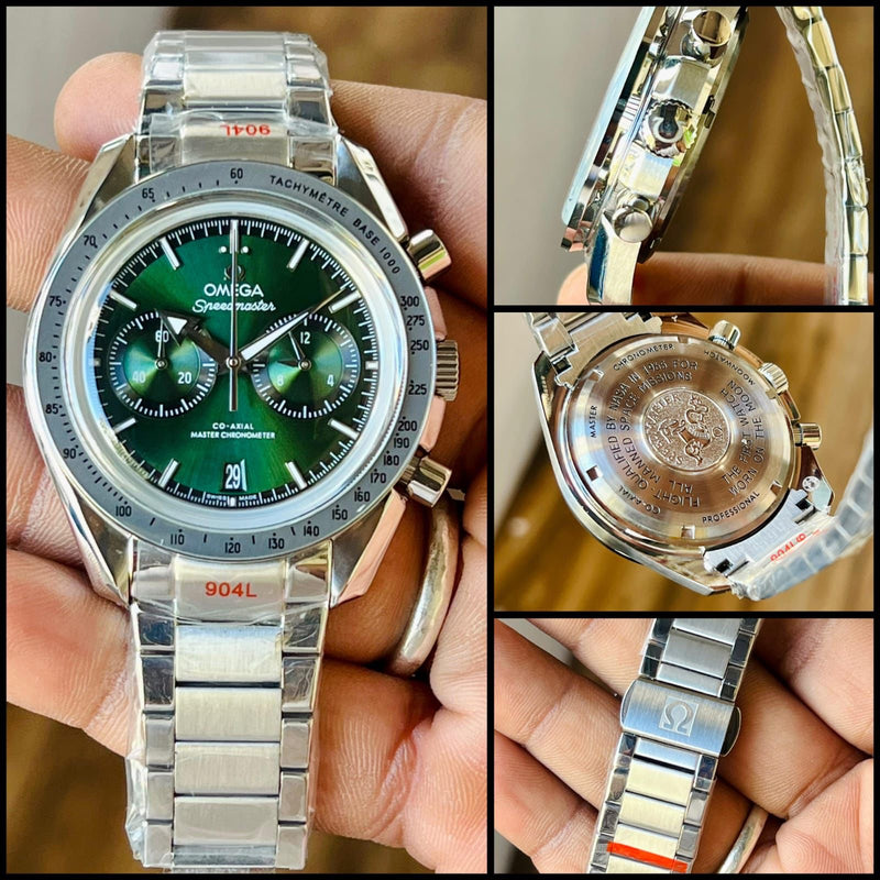 Omeg.a - Speed.master Green Dial