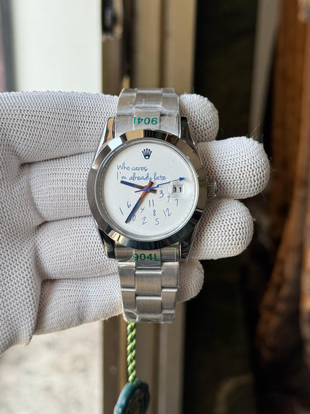 ROLE.X DATEJUST WHO CARES I'M ALREADY LATE