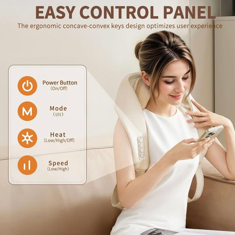iRest Shiatsu Neck and Shoulder Massager Pillow with Heat