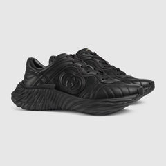 Men's Gucc.i Ripple sneaker in black leather