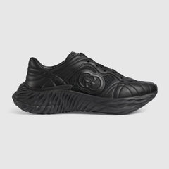 Men's Gucc.i Ripple sneaker in black leather