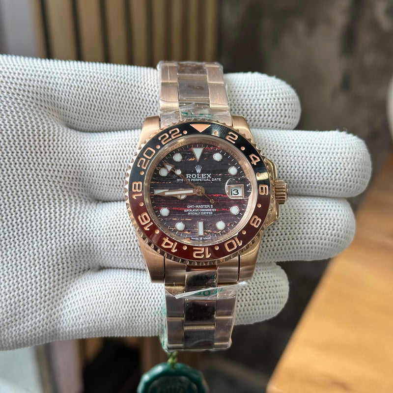 Role.x GMT Master Oyster 40MM Everose Gold (Automatic)