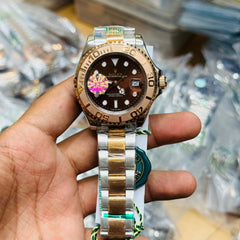 Role.x Yatch Master Chocolate Dial Rose Gold