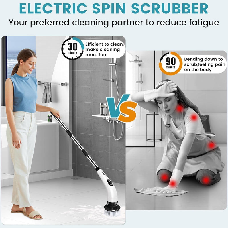 Electric Spin Scrubber – Effortless Deep Cleaning