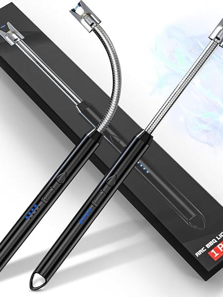 Premium Plasma Arc Lighter – Windproof, USB Rechargeable, Dual Arc Flameless Electric Lighter