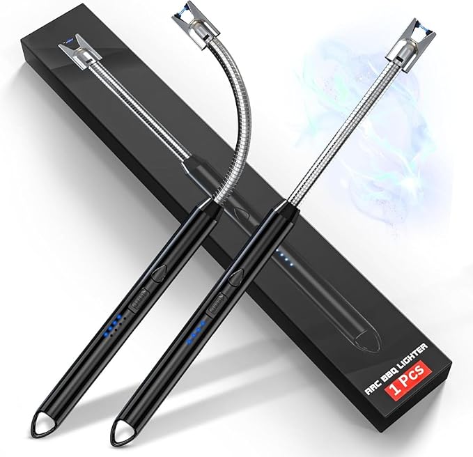 Premium Plasma Arc Lighter – Windproof, USB Rechargeable, Dual Arc Flameless Electric Lighter
