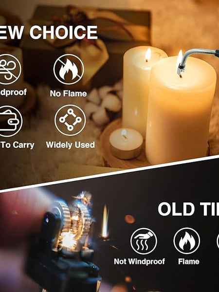 Premium Plasma Arc Lighter – Windproof, USB Rechargeable, Dual Arc Flameless Electric Lighter