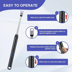 Premium Plasma Arc Lighter – Windproof, USB Rechargeable, Dual Arc Flameless Electric Lighter